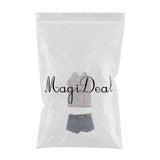 Maxbell 1/6 Action Figure Clothing Summer Women's Dress Vest Suit Accessory Blue