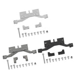 Maxbell 1/10 SCX10 RC Crawler Servo Mount Front Axle Reinforcement Mount Silver