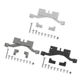 Maxbell 1/10 SCX10 RC Crawler Servo Mount Front Axle Reinforcement Mount Silver