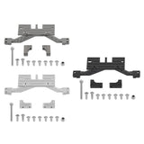 Maxbell 1/10 SCX10 RC Crawler Servo Mount Front Axle Reinforcement Mount Silver