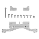 Maxbell 1/10 SCX10 RC Crawler Servo Mount Front Axle Reinforcement Mount Silver