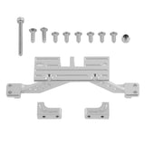 Maxbell 1/10 SCX10 RC Crawler Servo Mount Front Axle Reinforcement Mount Silver