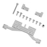 Maxbell 1/10 SCX10 RC Crawler Servo Mount Front Axle Reinforcement Mount Silver