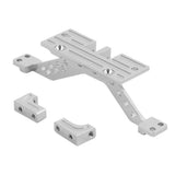 Maxbell 1/10 SCX10 RC Crawler Servo Mount Front Axle Reinforcement Mount Silver