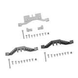 Maxbell For SCX10 RC Crawler Car Servo Mount Rear Axle Reinforcement Mount Silver