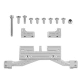 Maxbell For SCX10 RC Crawler Car Servo Mount Rear Axle Reinforcement Mount Silver