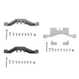 Maxbell For SCX10 RC Crawler Car Servo Mount Rear Axle Reinforcement Mount Silver