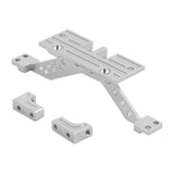 Maxbell For SCX10 RC Crawler Car Servo Mount Rear Axle Reinforcement Mount Silver