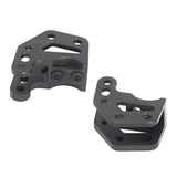 Maxbell 2 Pieces RC Car Metal Double Shock Absorber Pull Rod Seat for Axial RC Cars