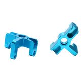 Maxbell 2pcs Metal Front Steering Cups Set for Wltoys 144001 RC Car Spare Parts Blue