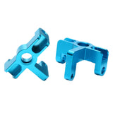 Maxbell 2pcs Metal Front Steering Cups Set for Wltoys 144001 RC Car Spare Parts Blue