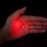 Maxbell 10Pcs LED Light Cool Red Flashing Leds Wire Cable for Sand Table Diorama