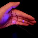 Maxbell 10Pcs LED Light Cool Purple Flashing Leds Cable for Sand Table Diorama