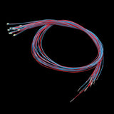 Maxbell 10Pcs LED Light Cool Blue Flashing Leds Cable for Sand Table Diorama