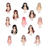 Maxbell 16cm BJD Doll Body DIY Parts White Skin 13 Joints Flexible Doll Toy Style 1