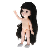 Maxbell 16cm BJD Doll Body DIY Parts White Skin 13 Joints Flexible Doll Toy Style 1