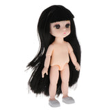 Maxbell 16cm BJD Doll Body DIY Parts White Skin 13 Joints Flexible Doll Toy Style 1