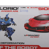 Maxbell Kids Toys Transformer RC Robot Toy Model Car Remote Control Car Gift Blue