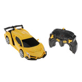 Maxbell Kids Toys Transformer RC Robot Toy Model Car Remote Control Car Gift Yellow