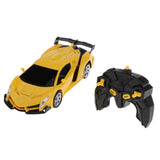 Maxbell Kids Toys Transformer RC Robot Toy Model Car Remote Control Car Gift Yellow