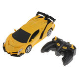 Maxbell Kids Toys Transformer RC Robot Toy Model Car Remote Control Car Gift Yellow