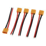 Maxbell XT60 Male Female Plug for RC Lipobattery 5pcs Male Connector with Wire