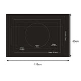Maxbell Puzzle Roll Up Mat Felt Jigsaw Puzzle Storage Pad Blanket Black