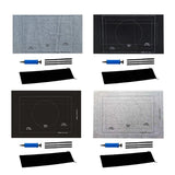 Maxbell Puzzle Roll Up Mat Felt Jigsaw Puzzle Storage Pad Blanket Black
