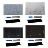 Maxbell Puzzle Roll Up Mat Felt Jigsaw Puzzle Storage Pad Blanket Black