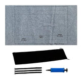 Maxbell Puzzle Roll Up Mat Felt Jigsaw Puzzle Storage Pad Blanket Gray 1500Pieces