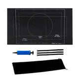 Maxbell Puzzle Roll Up Mat Felt Jigsaw Puzzle Storage Pad Blanket Black 1500Pieces