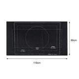 Maxbell Puzzle Roll Up Mat Felt Jigsaw Puzzle Storage Pad Blanket Black 1500Pieces