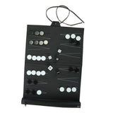 Maxbell PU Leather Backgammon Set Travel Family Recreational Backgammon Board Game