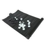 Maxbell PU Leather Backgammon Set Travel Family Recreational Backgammon Board Game