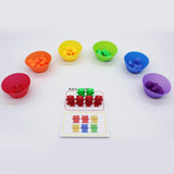 Maxbell Preschool Kids Math Counting Bear Playset Montessori Early Educational Toys