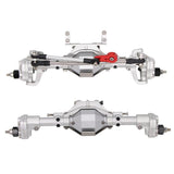 Maxbell CNC Scale Front&Rear High Lift Portal Axle for Axial SCX10 II 90046 Silver