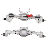 Maxbell CNC Scale Front&Rear High Lift Portal Axle for Axial SCX10 II 90046 Silver