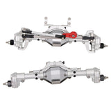 Maxbell CNC Scale Front&Rear High Lift Portal Axle for Axial SCX10 II 90046 Silver