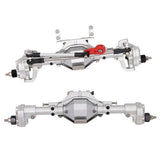 Maxbell CNC Scale Front&Rear High Lift Portal Axle for Axial SCX10 II 90046 Silver