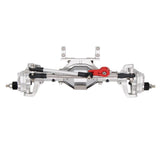 Maxbell CNC Scale Front&Rear High Lift Portal Axle for Axial SCX10 II 90046 Silver
