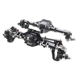 Maxbell CNC Scale Front&Rear High Lift Portal Axle for Axial SCX10 II 90046 Black