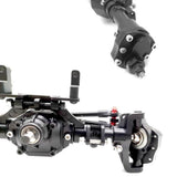 Maxbell CNC Scale Front&Rear High Lift Portal Axle for Axial SCX10 II 90046 Black
