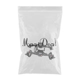 Maxbell CNC Scale Front&Rear High Lift Portal Axle for Axial SCX10 II 90046 Black