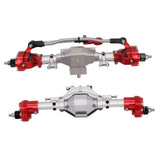 Maxbell CNC Scale Front&Rear High Lift Portal Axle for Axial SCX10 II 90046 Gray