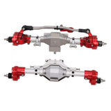 Maxbell CNC Scale Front&Rear High Lift Portal Axle for Axial SCX10 II 90046 Gray