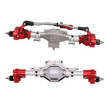 Maxbell CNC Scale Front&Rear High Lift Portal Axle for Axial SCX10 II 90046 Gray