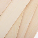 Maxbell 10 Pieces DIY Model Balsa Wood Sheet Wooden Plate Crafts Model 50x100x1.5mm