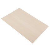 Maxbell 10 Pieces DIY Model Balsa Wood Sheet Wooden Plate Crafts Model 50x100x1.5mm
