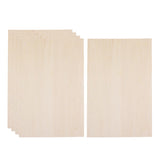 Maxbell 10 Pieces DIY Model Balsa Wood Sheet Wooden Plate Crafts Model 50x200x1.5mm