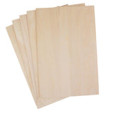 Maxbell 10 Pieces DIY Model Balsa Wood Sheet Wooden Plate Crafts Model 100x200x1.5mm